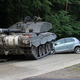 Illustration for article titled Tank Teaches Student Driver In Yaris A Valuable Driving Lesson